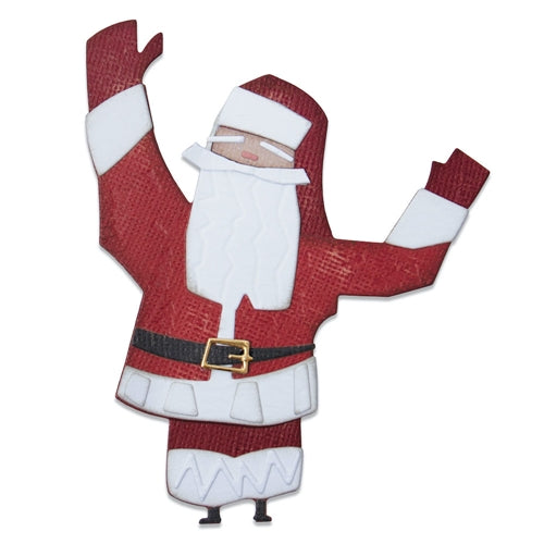 Simon Says Stamp! Tim Holtz Sizzix Santa Claus PAPERCUT CHRISTMAS 1 Colorize Thinlits Dies 664744