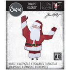 Simon Says Stamp! Tim Holtz Sizzix Santa Claus PAPERCUT CHRISTMAS 1 Colorize Thinlits Dies 664744