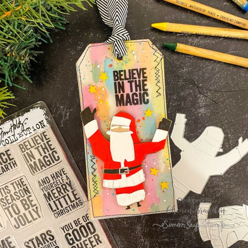Simon Says Stamp! Tim Holtz Sizzix Santa Claus PAPERCUT CHRISTMAS 1 Colorize Thinlits Dies 664744 | color-code:ALT4
