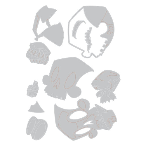 Simon Says Stamp! Tim Holtz Sizzix SKELLY Colorize Thinlits Dies 664746