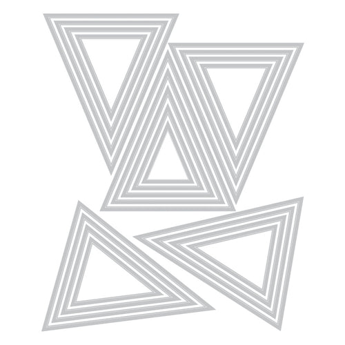 Simon Says Stamp! Tim Holtz Sizzix STACKED TILES TRIANGLES Thinlits Dies 664748
