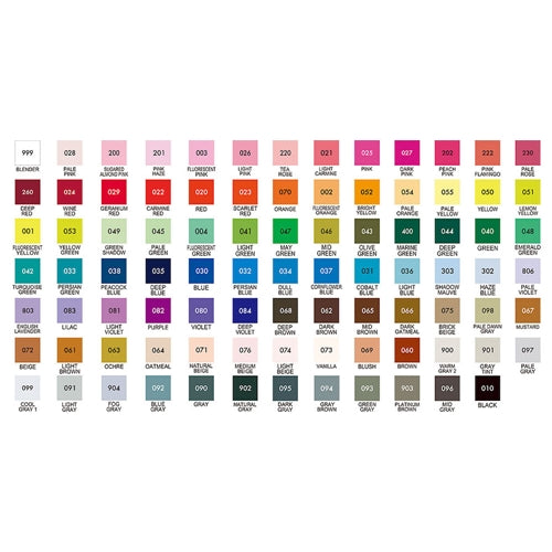 ZIG Kurecolor Alcohol Inks Set of 12, Dull Colors