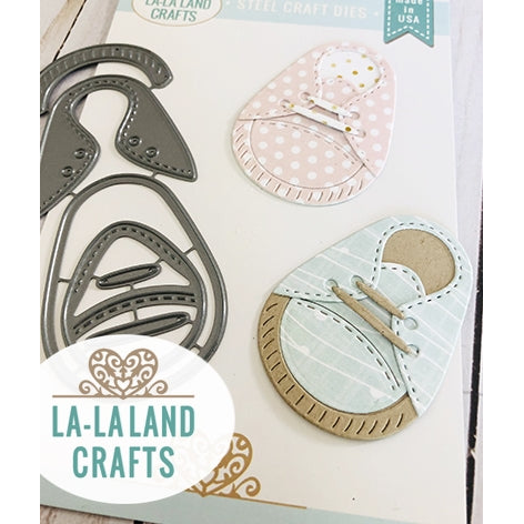 Simon Says Stamp! La-La Land Crafts BABY SHOE Dies 8516
