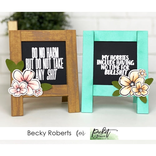Simon Says Stamp! Picket Fence Studios DO NOT TAKE ANY SHIT Clear Stamps s172