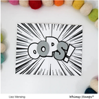 Simon Says Stamp! Whimsy Stamps OOPS WORD Die WSD465