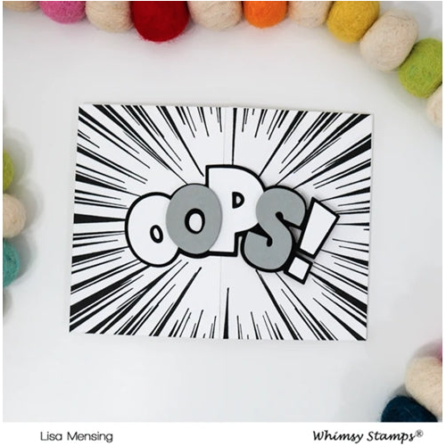 Simon Says Stamp! Whimsy Stamps OOPS WORD Die WSD465