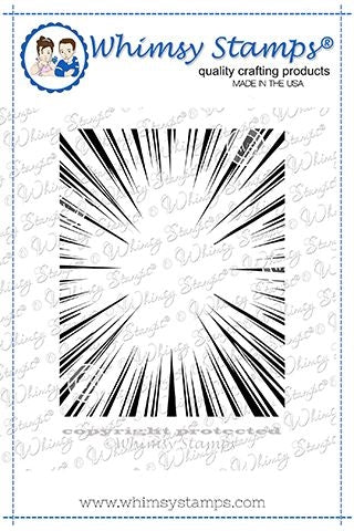 Simon Says Stamp! Whimsy Stamps BURST BACKGROUND Cling Stamp DDB0041
