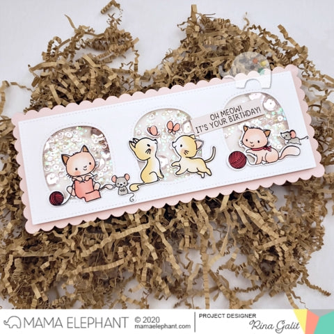 Simon Says Stamp! Mama Elephant Clear Stamps MY PET KITTIES
