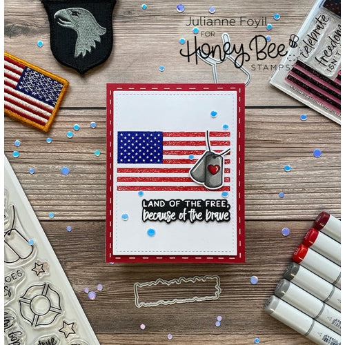 Simon Says Stamp! Honey Bee UNITED WE STAND Clear Stamp Set hbst264
