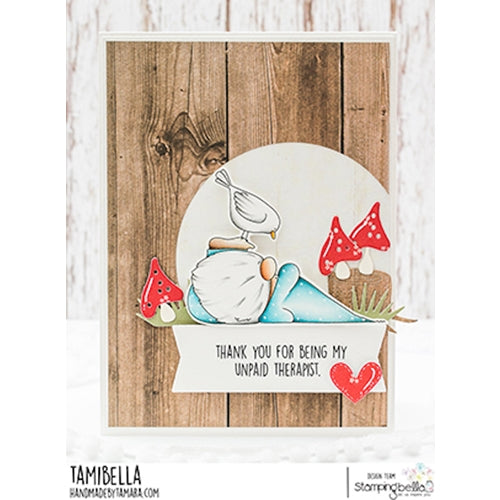 Simon Says Stamp! Stamping Bella Cling Stamps THE GNOME AND THE BIRDIE eb943
