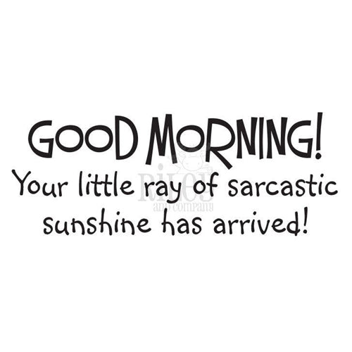 Simon Says Stamp! Riley And Company Funny Bones SARCASTIC SUNSHINE Cling Stamp RWD-816