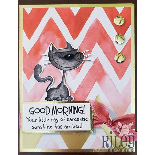 Simon Says Stamp! Riley And Company Funny Bones SARCASTIC SUNSHINE Cling Stamp RWD-816