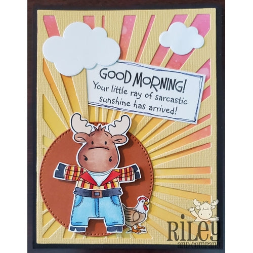 Simon Says Stamp! Riley And Company Funny Bones SARCASTIC SUNSHINE Cling Stamp RWD-816