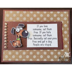Simon Says Stamp! Riley And Company Funny Bones PEOPLE ARE STUPID Cling Stamp RWD-823