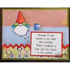 Simon Says Stamp! Riley And Company Funny Bones BOOBS IN MY COFFEE Cling Stamp RWD-818