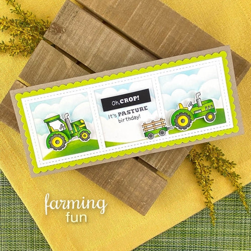 Simon Says Stamp! Newton's Nook Designs FARMING FUN Clear Stamps NN2006S03