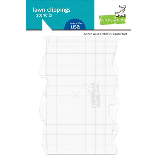 Simon Says Stamp! Lawn Fawn OCEAN WAVE Stencils lf2365