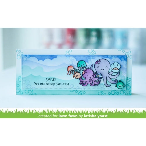 Simon Says Stamp! Lawn Fawn OCEAN WAVE Stencils lf2365 | color-code:ALT2