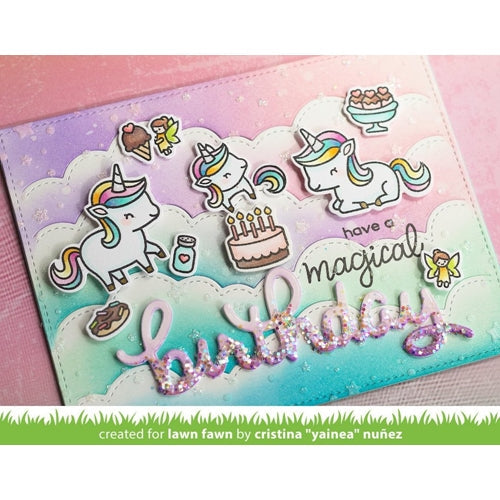 Simon Says Stamp! Lawn Fawn SCRIPTY BIRTHDAY Die lf2354