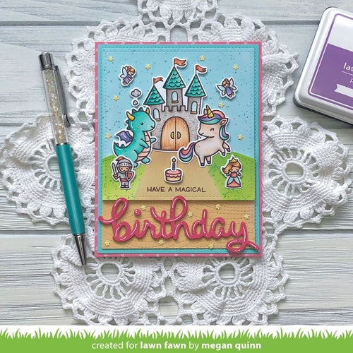 Simon Says Stamp! Lawn Fawn SCRIPTY BIRTHDAY Die lf2354