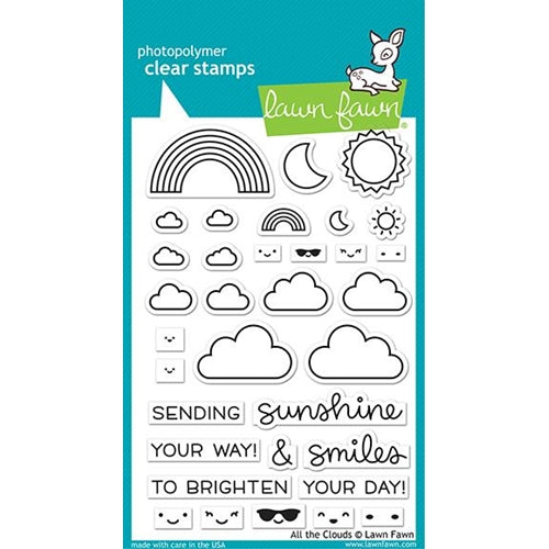 Simon Says Stamp! Lawn Fawn ALL THE CLOUDS Clear Stamps lf2331