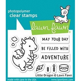 Simon Says Stamp! Lawn Fawn LITTLE DRAGON Clear Stamps lf2323