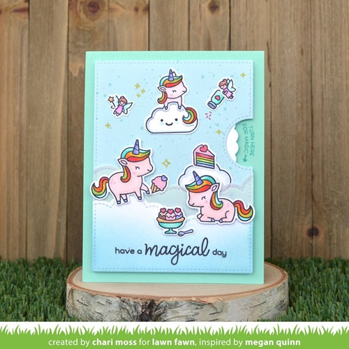 Simon Says Stamp! Lawn Fawn UNICORN PICNIC Clear Stamps lf2319