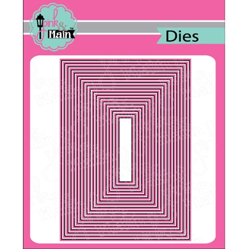 Simon Says Stamp! Pink and Main LAYERED RECTANGLES A7 Dies PNM283