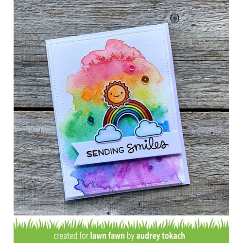 Simon Says Stamp! Lawn Fawn SET ALL THE CLOUDS Clear Stamps and Dies lfatc