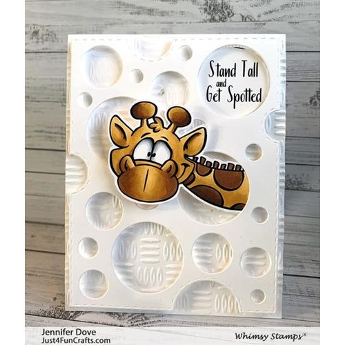 Simon Says Stamp! Whimsy Stamps GIRAFFES PEEKING Clear Stamps DP1045