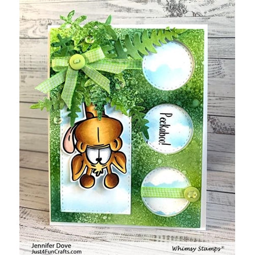 Simon Says Stamp! Whimsy Stamps GIRAFFES PEEKING Clear Stamps DP1045