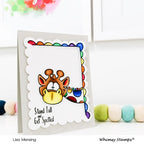 Simon Says Stamp! Whimsy Stamps GIRAFFES PEEKING Clear Stamps DP1045