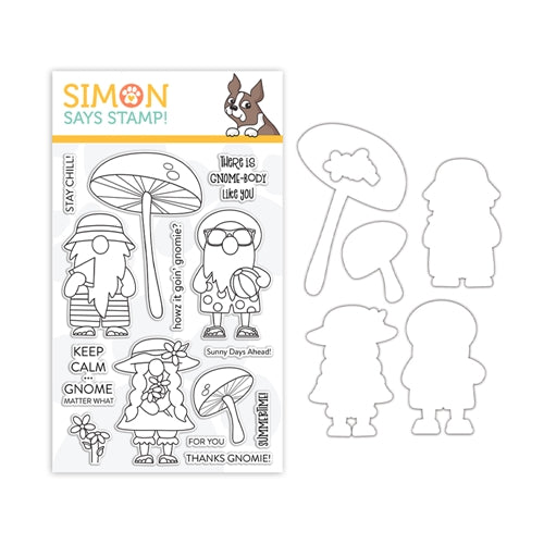 Simon Says Stamp! Simon Says Stamps and Dies CHILLIN GNOMES set384cg