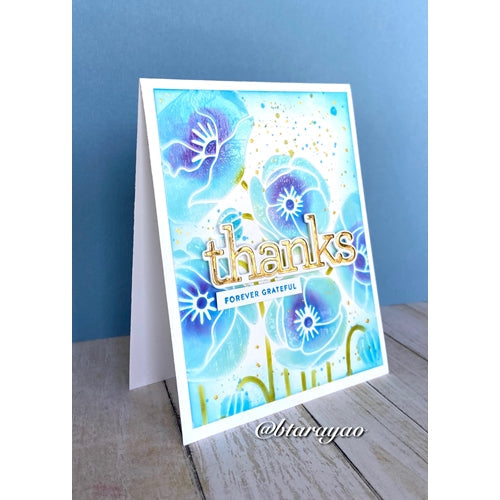 Simon Says Stamp! Simon Says Stamp Stencil POPPY BOUQUET ssst121482