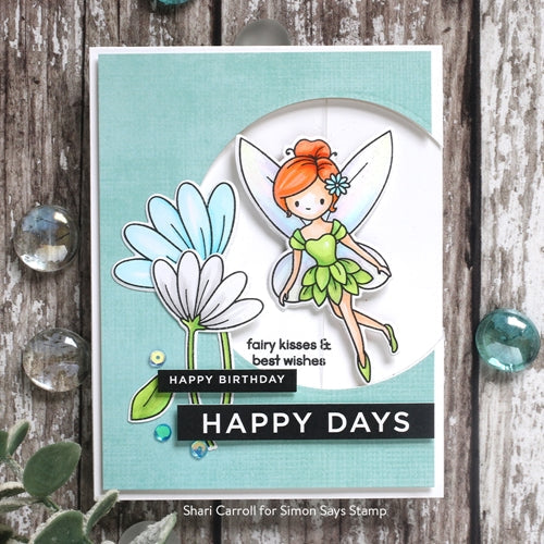 Simon Says Stamp! CZ Design SENTIMENT STRIPS REVERSE HAPPY czg006