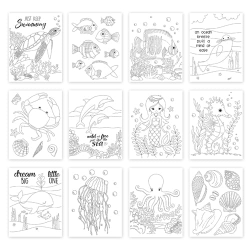 Simon Says Stamp! Simon Says Stamp Suzy's UNDER THE SEA Watercolor Prints szus20wc *