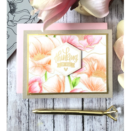 Simon Says Stamp! Simon Says Cling Stamp POPPIES BACKGROUND sss102138