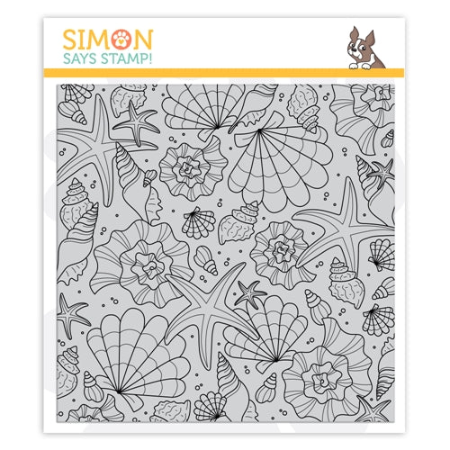 Simon Says Stamp! Simon Says Cling Stamp TUMBLING SHELLS sss102128