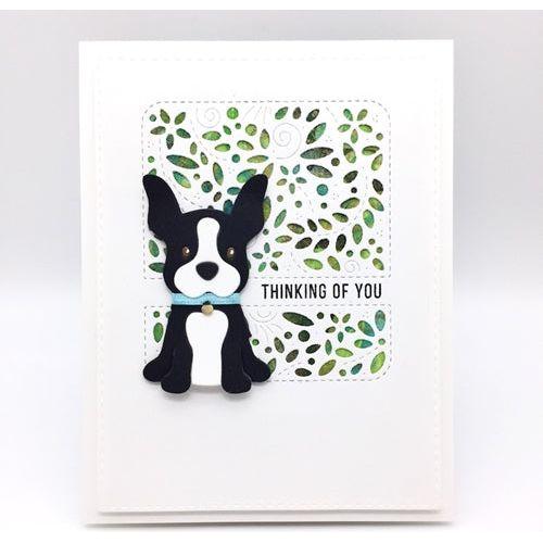 Simon Says Stamp! Simon Says Stamp FILIGREE MESSAGE ROUNDED RECTANGLE Wafer Die s682