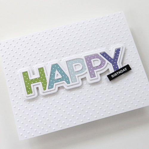 Simon Says Stamp! CZ Design CHUNKY HAPPY Wafer Dies czd93 | color-code:ALT0
