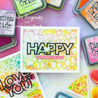 Simon Says Stamp! CZ Design CHUNKY HAPPY Wafer Dies czd93
