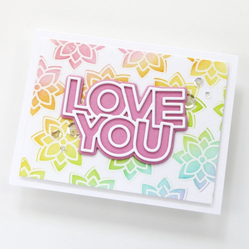 Simon Says Stamp! CZ Design CHUNKY LOVE YOU Wafer Dies czd94 | color-code:ALT0