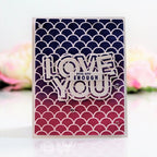 Simon Says Stamp! CZ Design CHUNKY LOVE YOU Wafer Dies czd94 | color-code:ALT5