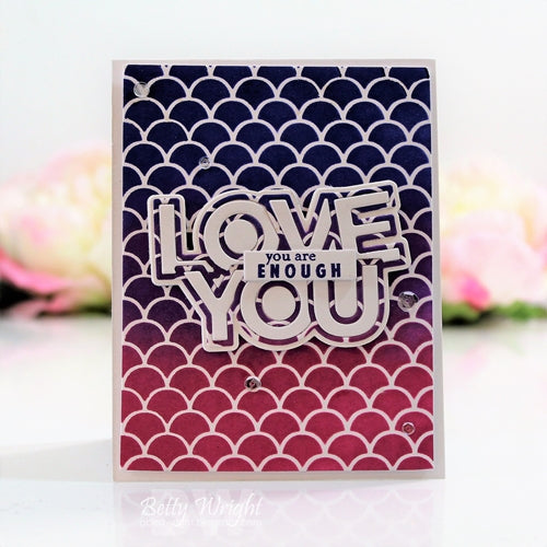 Simon Says Stamp! CZ Design CHUNKY LOVE YOU Wafer Dies czd94 | color-code:ALT5