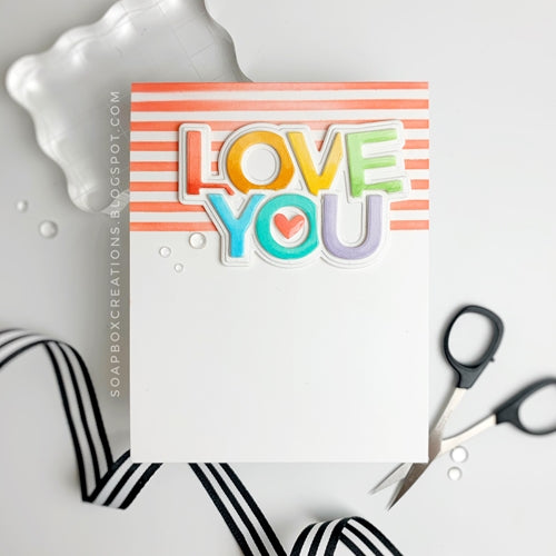 Simon Says Stamp! CZ Design CHUNKY LOVE YOU Wafer Dies czd94