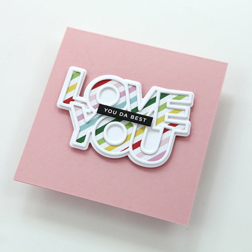 Simon Says Stamp! CZ Design CHUNKY LOVE YOU Wafer Dies czd94 | color-code:ALT7