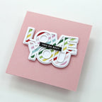 Simon Says Stamp! CZ Design CHUNKY LOVE YOU Wafer Dies czd94 | color-code:ALT7