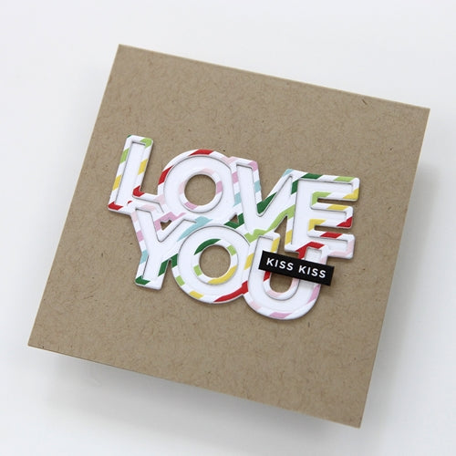 Simon Says Stamp! CZ Design CHUNKY LOVE YOU Wafer Dies czd94 | color-code:ALT8