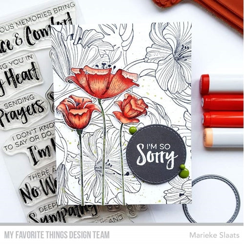 Simon Says Stamp! My Favorite Things HARMONIOUS HIBISCUS Cling Background Stamp bg127 | color-code:ALT2