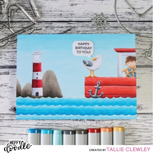 Simon Says Stamp! Heffy Doodle YOU GO GULL Clear Stamps hfd0277 | color-code:ALT05